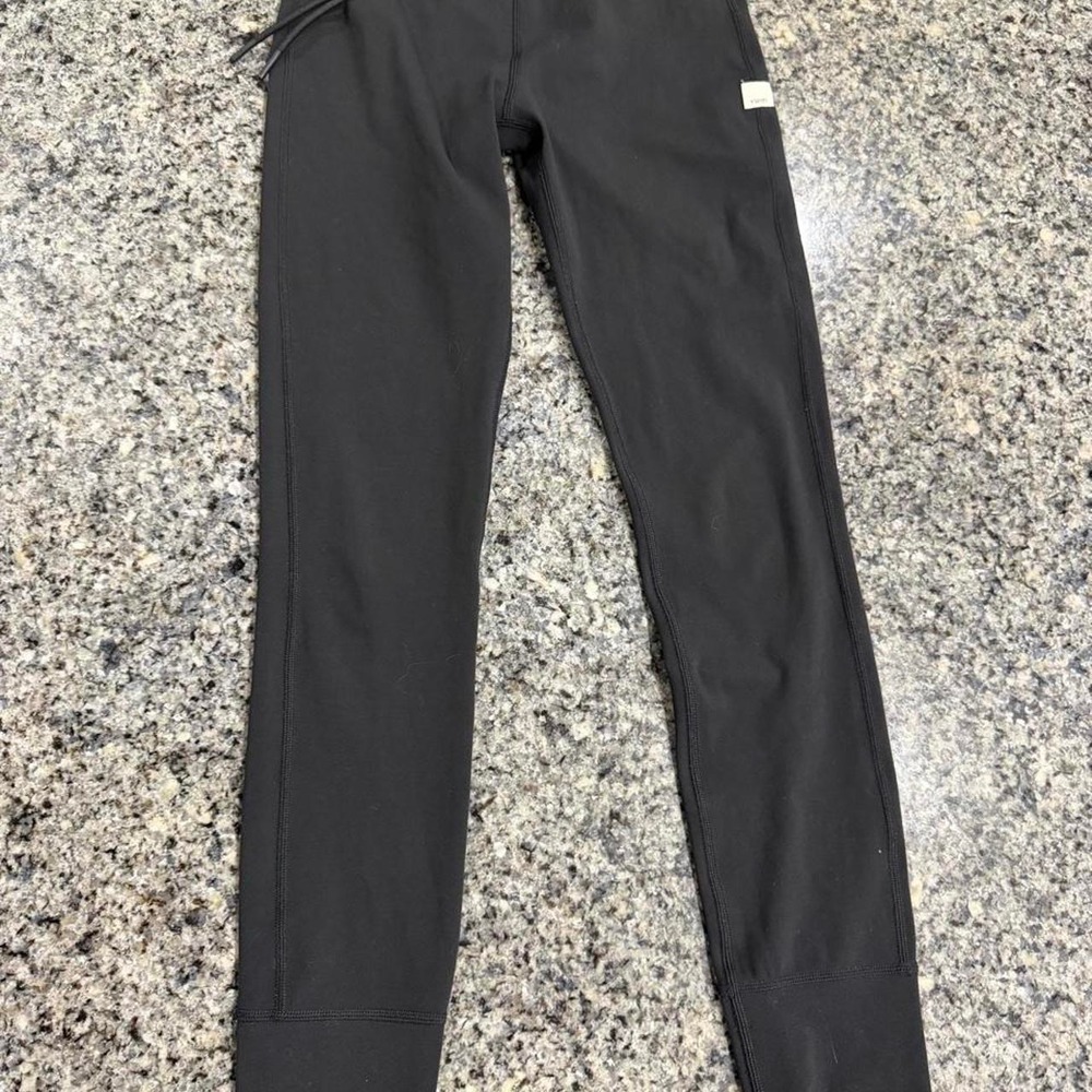 Vuori Daily Legging Black High Rise Drawstring XS VW323